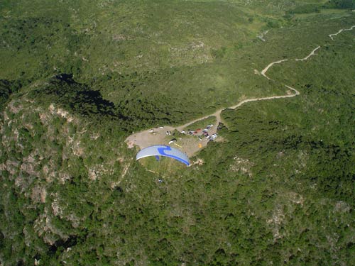 Cuchi-Argentina A gap in swathes of forest marks Cuchi launch, Argentina