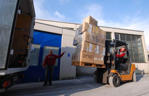 Austrian-paraglider-manufacturer-Nova-move-premises Wolfi Lechner becomes a fork lift driver as Nova relocates to Terfens