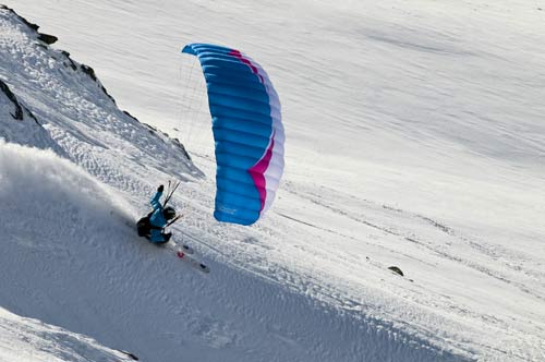GIN-Fluid-2010-speedriding-paraglider Gin fluid 2010 competition speedriding wing