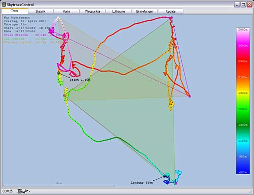 Thermal screen on Skytraxx Control software