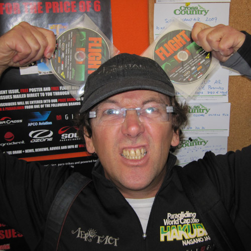 Xavier Murillo, Paragliding World Cup boss and star of Flight, the Cross Country sponsored free DVD that all our readers got Xavier Murillo, Paragliding World Cup boss and star of Flight, the Cross Country sponsored free DVD that all our readers got
