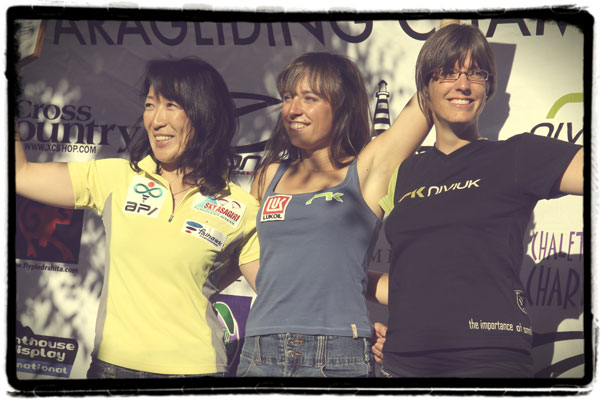 The Women's Class winners from Pedro Bernardo: Klaudia Bulgakow (centre), Keiko Hiraki (left) and Nander Walliser. The Women's Class winners from Pedro Bernardo: Klaudia Bulgakow (centre), Keiko Hiraki (left) and Nander Walliser.