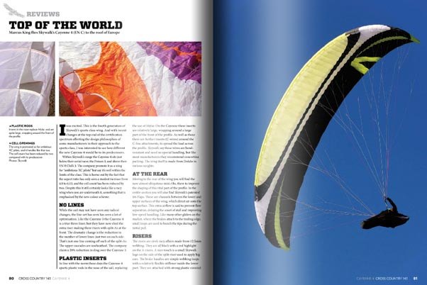 Paraglider review ... The Cayenne 4 (EN C) Paraglider review ... The Cayenne 4 (EN C)