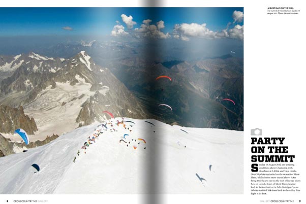 Top-landing Mont Blanc in the Cross Country Magazine gallery Top-landing Mont Blanc in the Cross Country Magazine gallery