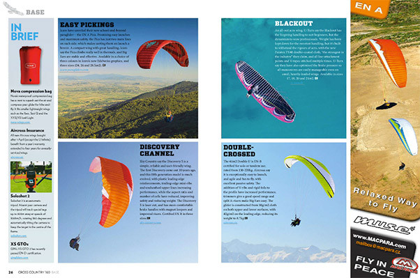 Paragliding gear...
