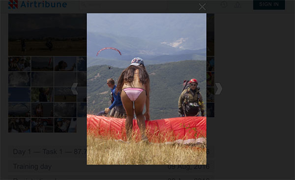 This photo was posted on the competition media channels. Photo: European Paragliding Championships 2016