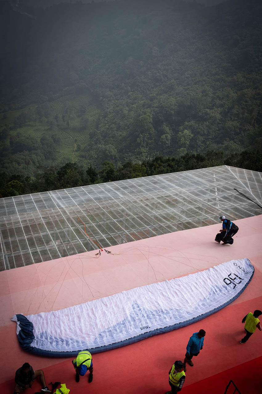The new paragliding launch in Puncak. Photo: FAI / Brooke Whatnall