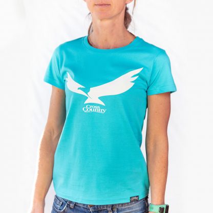 Cross Country Magazine Paragliding T-shirt Eagle T Atoll Blue