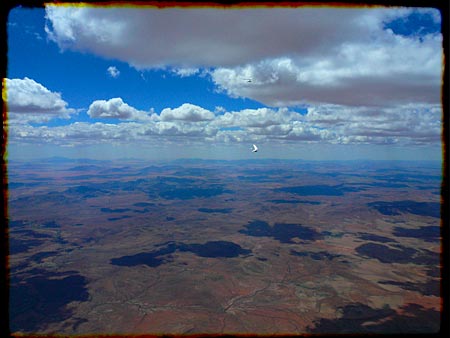 With Patrick we fly fast, the thermals are more nervous and narrow