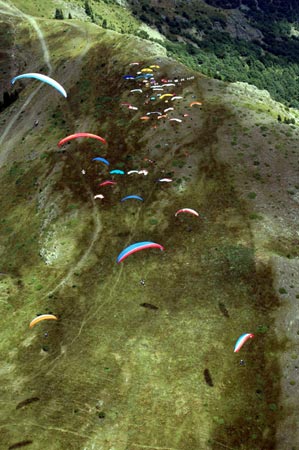 Paragliding in Sopot, Bulgaria