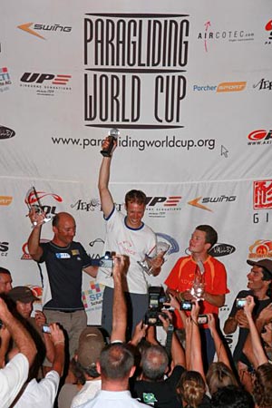 2008 Paragliding World Cup Final podium