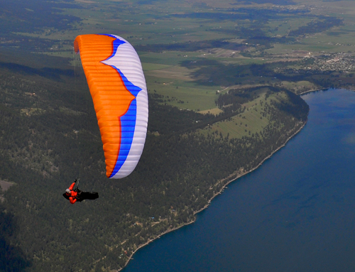 Ozone Swift lightweight intermediate paraglider