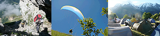 Crossfly paragliding hike and fly race poster