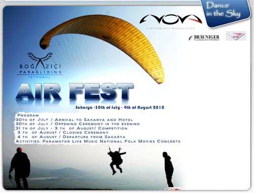 Bogazici Air festival Turkey 2010 poster