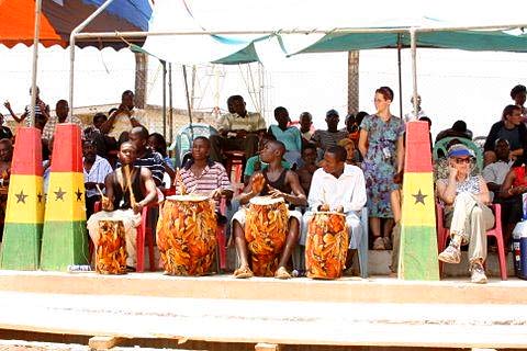 Local musicians at the 2009 Ghana Paragliding Festival