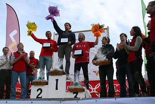 Paraglider podium for 2010 Monte Grappa Trophy