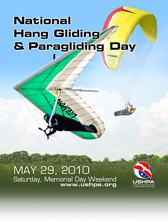 National hang gliding & paragliding day poster