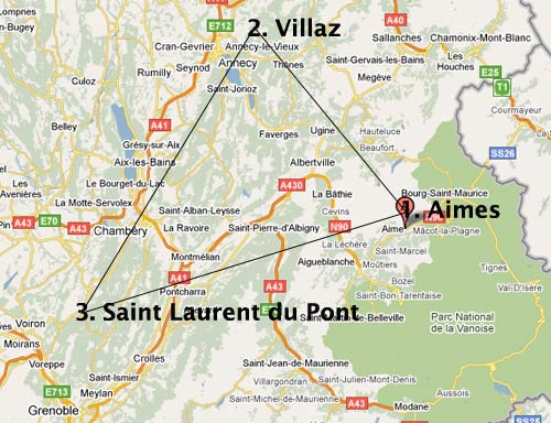 Stephane Bouin's speed round 200 km triangle record paraglider flight