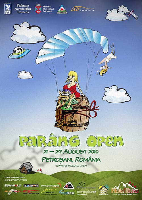 Parang Open paragliding competition Romania poster