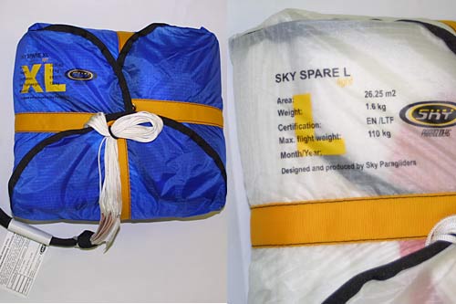Sky Spare Light lightweight rescue parachute