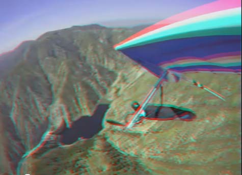 3D hang gliding film still