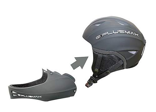 Plusmax Plusair helmet with removable chin guard