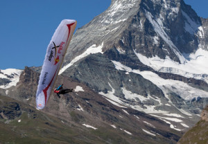 Next to the Matterhorn in 2009. Photo: Red Bull X-Alps