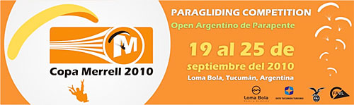 Cope Merrell 2010, Argentina's Paragliding Open competition