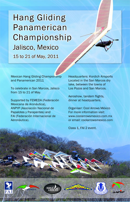 Pan American hang gliding championships poster