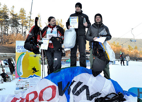 Poland's first speed riding championships: Arkadiusz Sabat wins. Photo: Piotr Krupa