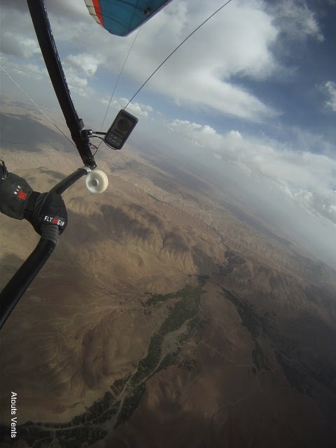 Hang gliding on day two of Fly Morocco 2011 expedition