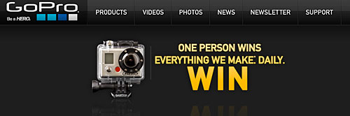 Win a GoPro HD camera every day