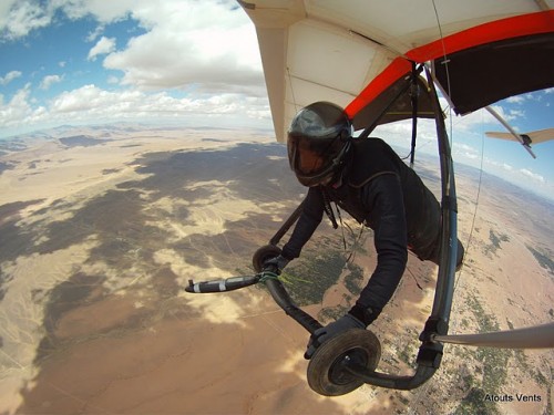 Good cloud developent on the Morocco 2011 hang gliding expedition