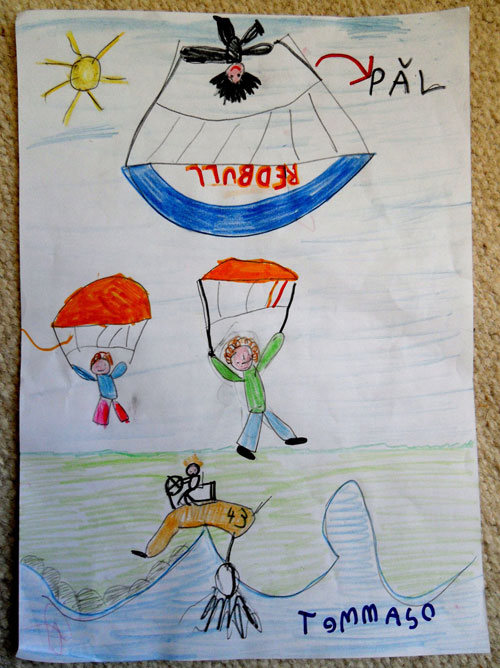 Pal Takats executing the Infinite Tumble on his way to winning the Acro World Cup. Illustration: A six-year-old fan