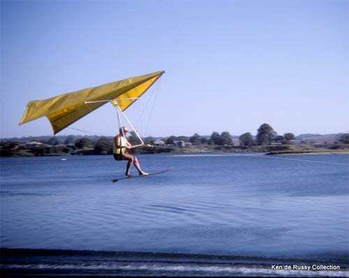 Ealy kitesurfing? John Dickenson in 1965
