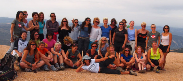 Class of 2011: Las Chicas at the Ager Women's Paragliding Open 2011 (Click for a bigger version). Photo: Judith Mole