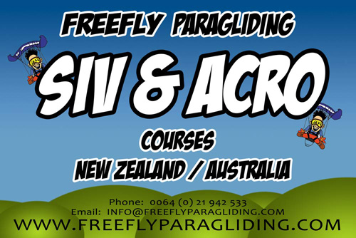 Freefly Paragliding SIV and acro courses