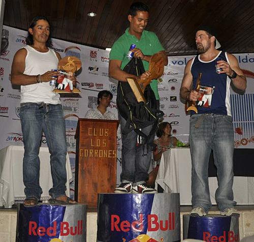 Pre-PWC Roldanillo 2012 podium: Steban Novoa (2), Julian Andres Carreño (1), Brad Gunnuscio (3). photo: Facebook/Pre PWC Rolda 2012