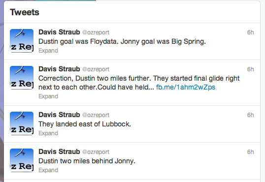 Davis Straub Tweets for the Oz Report