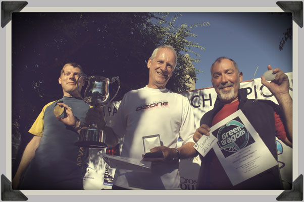 Championship podium: Dave Smart, Steve Senior and Adrian Thomas