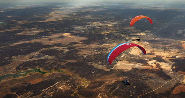 Paragliding in Quixada, Brazil. Photo: Felix Wolk