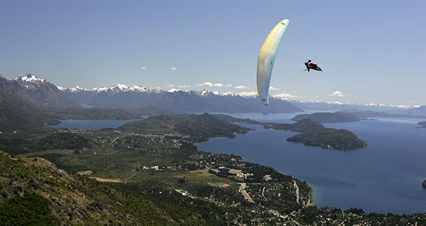 Flying Bariloche, in Patagonia. Photo: Olivier Laugero