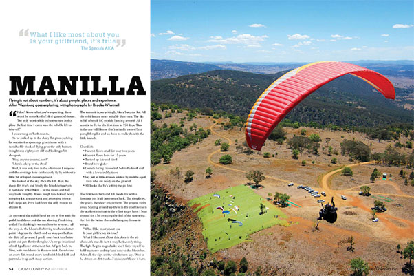 Want to fly 100km? Manilla is the place