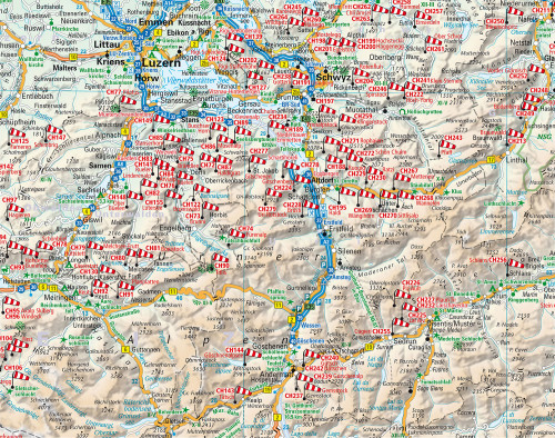 Alps Flying Sites map