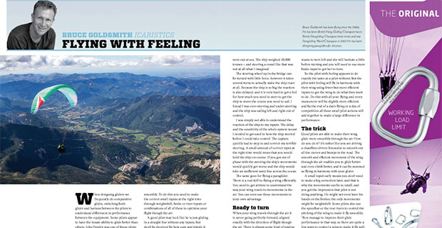 Bruce Goldsmith’s Icaristics: Gliding Better