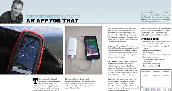 Bruce Goldsmith’s Icaristics: There’s an app for that