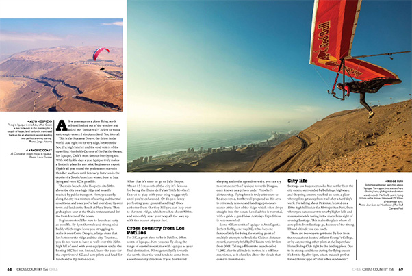 Paragliding and hang gliding in Iquique
