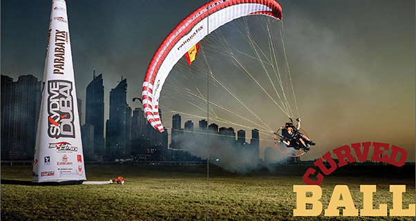 Pylon flying with paramotors
