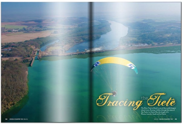 Paramotoring the Tiete in Brazil