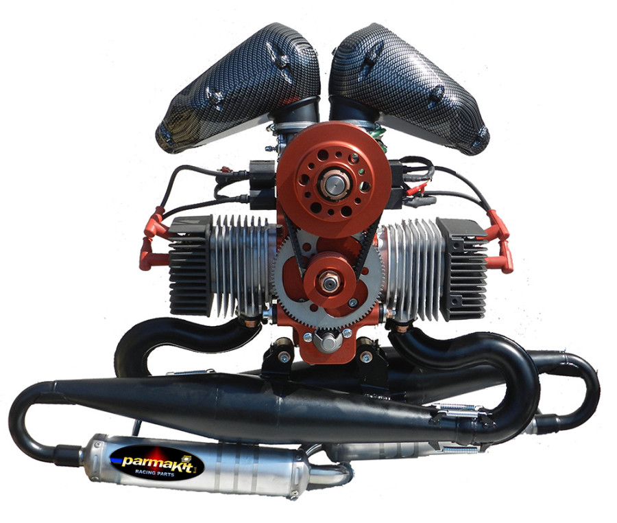 Minari Stratos two-cylinder engine